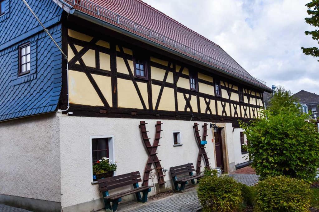 Lavendelhof Die Idyllische Landpension Crimmitschau Bagian luar foto